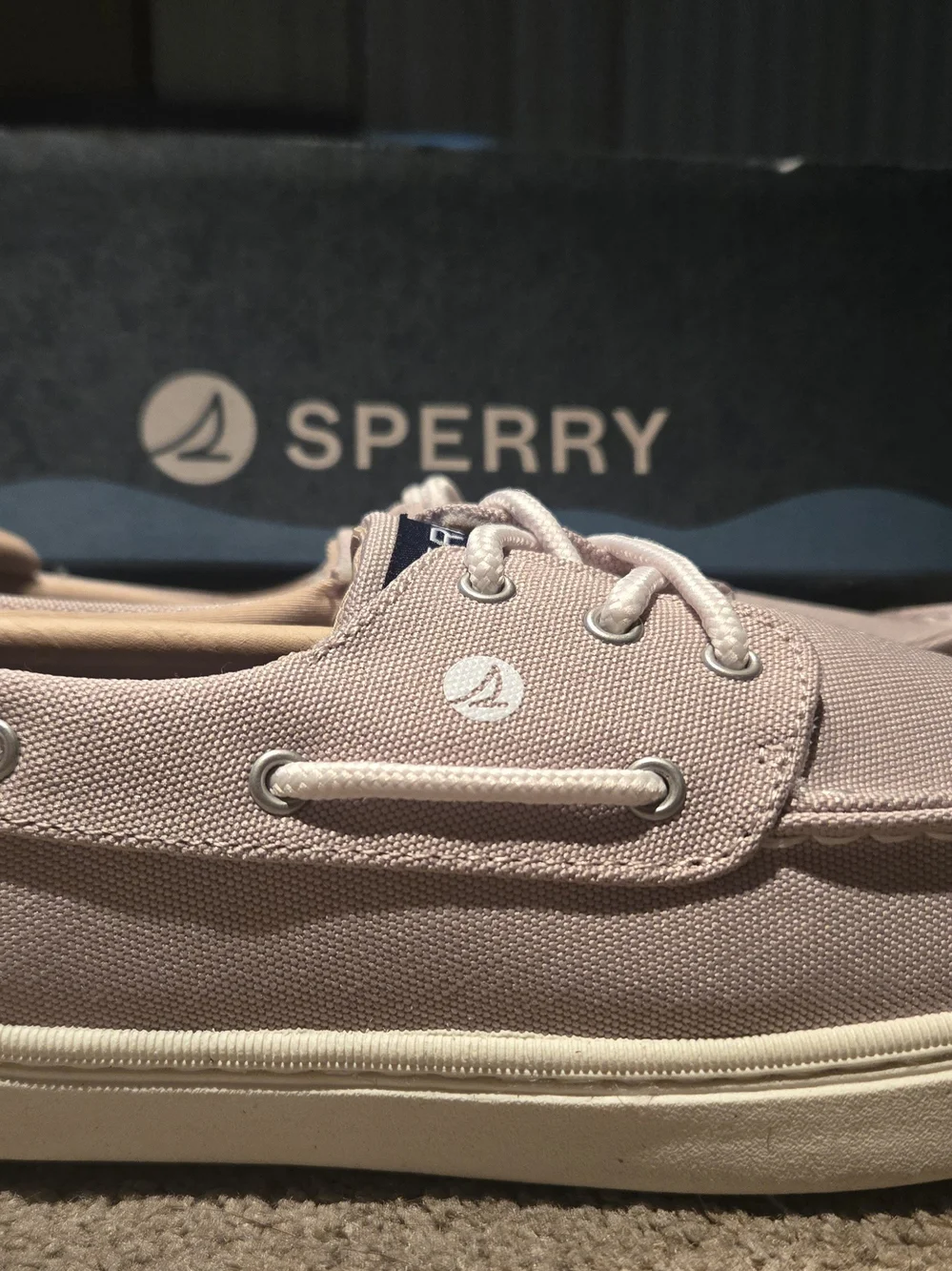 Sperry Youth Boys Canvas Boat Shoes Size 6
